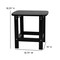 Flash Furniture Black Adirondack Side Table and 2 Chair Set JJ-C14501-2-T14001-BK-GG - alternate 9